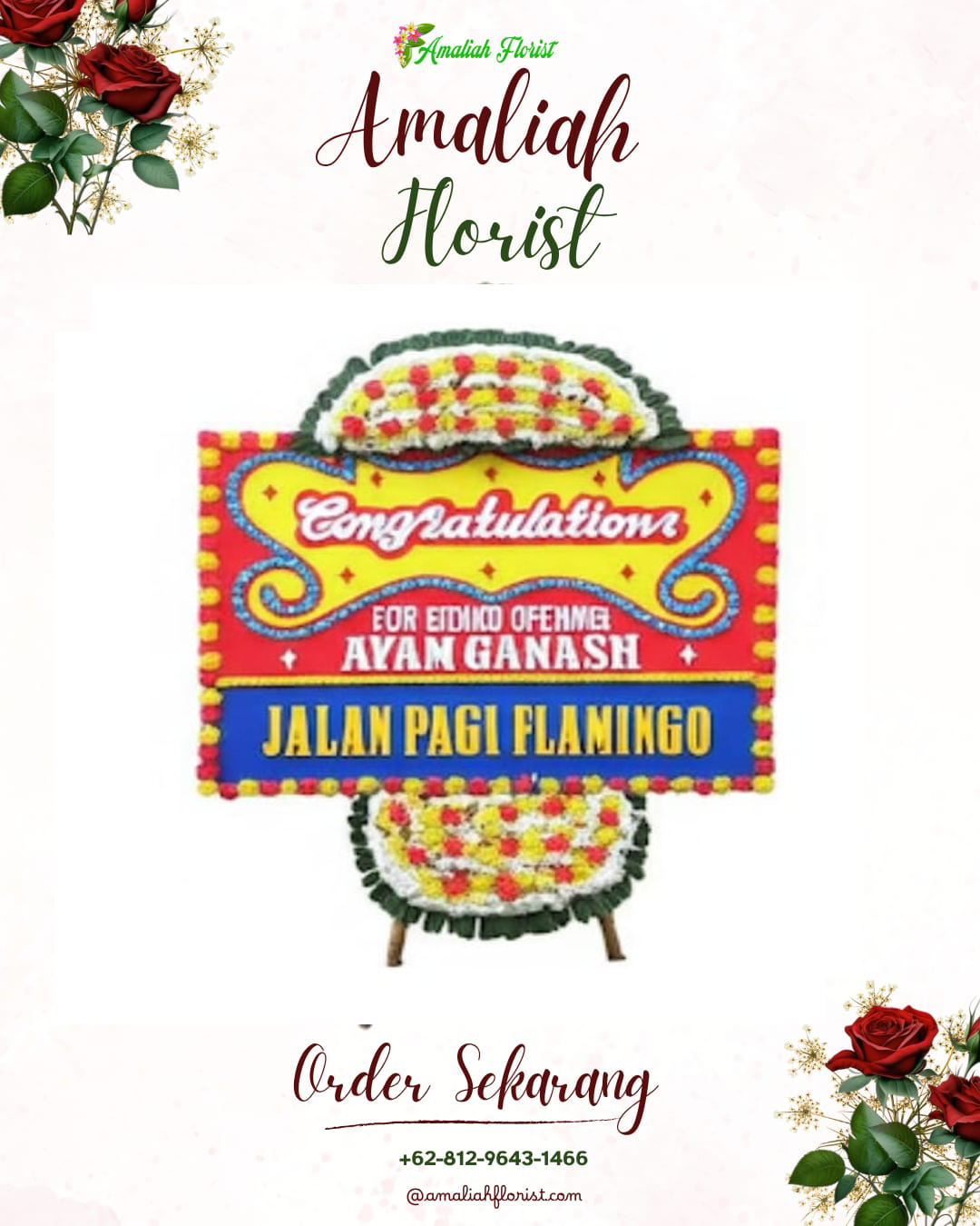 Sewa Papan Bunga Rakit